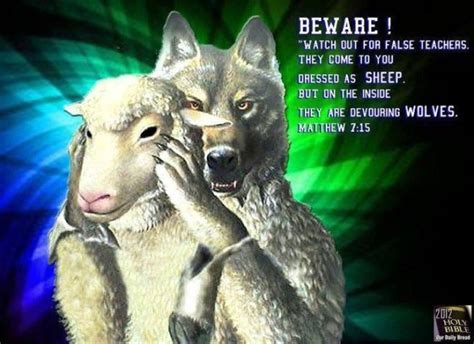 beware of wolves in sheep's clothing kjv